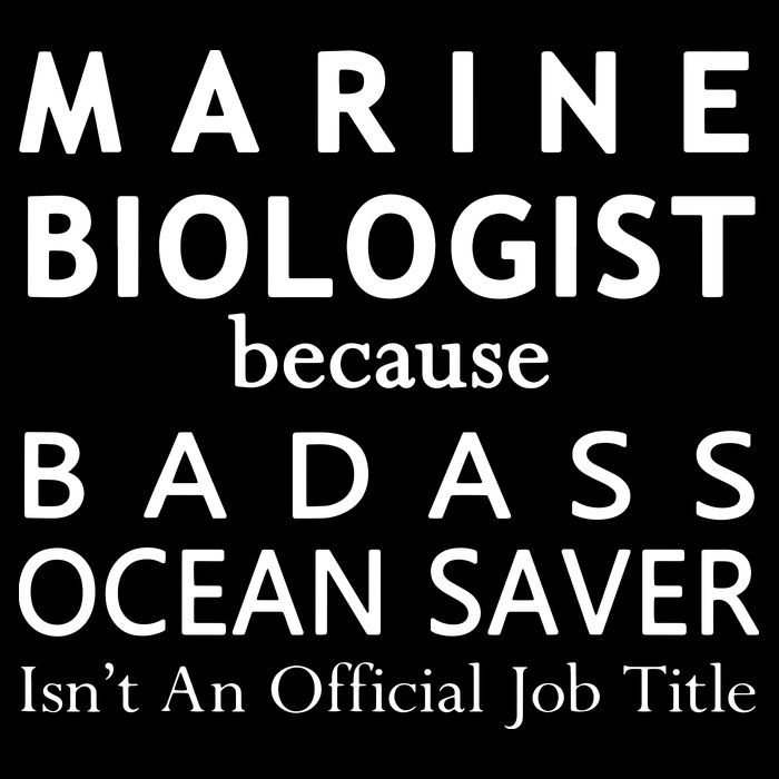 Marine Biologist Because Ocean Saver Funny Gift Drawstring Bag