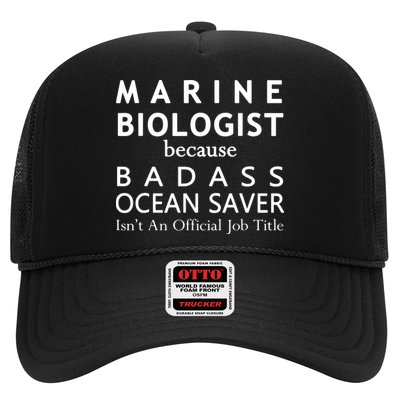 Marine Biologist Because Ocean Saver Funny Gift Hat