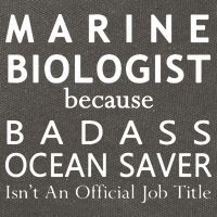 Marine Biologist Because Ocean Saver Funny Gift Cotton Canvas Backpack