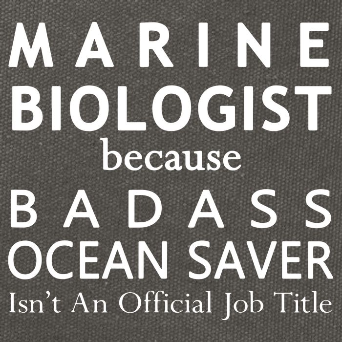 Marine Biologist Because Ocean Saver Funny Gift Cotton Canvas Backpack