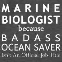Marine Biologist Because Ocean Saver Funny Gift Vector Backpack