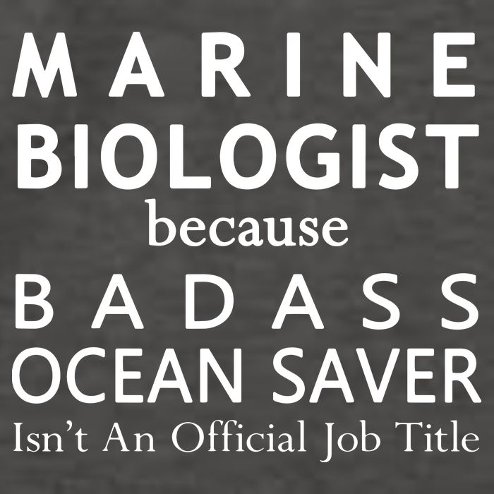 Marine Biologist Because Ocean Saver Funny Gift Vector Backpack
