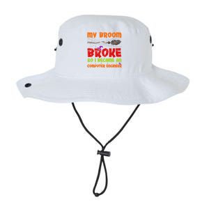 My Broom Broke So I Became A Computer Engineer Halloween Gift Legacy Cool Fit Booney Bucket Hat