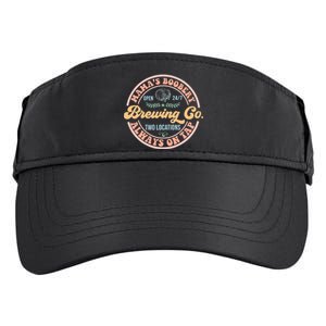 Mama's Boobery Brewing Co New Mom Breastfeeding Funny Adult Drive Performance Visor