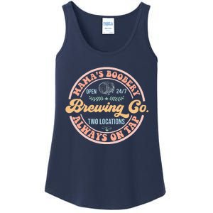 Mama's Boobery Brewing Co New Mom Breastfeeding Funny Ladies Essential Tank