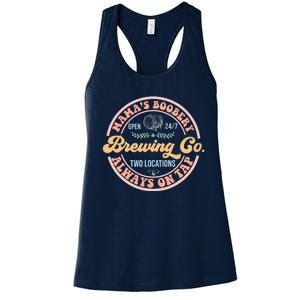 Mama's Boobery Brewing Co New Mom Breastfeeding Funny Women's Racerback Tank