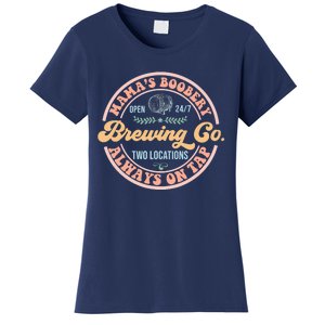 Mama's Boobery Brewing Co New Mom Breastfeeding Funny Women's T-Shirt