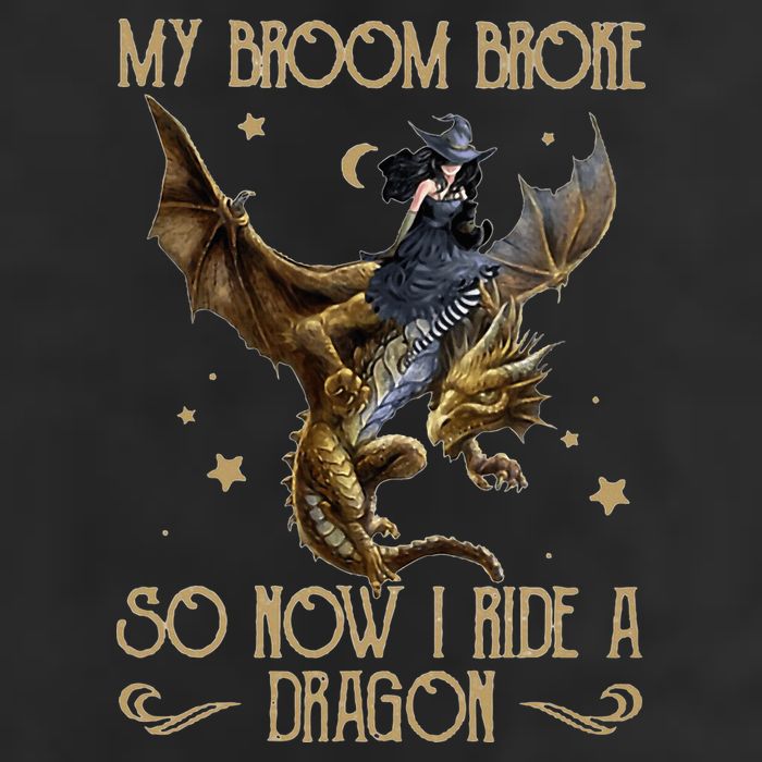 My Broom Broke So Now I Ride A Dragon 11oz C Handle Ceramic Mug