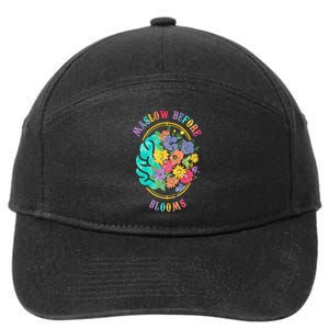 Maslow Before Bloom Basic Needs Before Academic Learning 7-Panel Snapback Hat