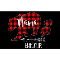 Mama Bear Buffalo Red Plaid Christmas Pajama Family Outfits Bumper Sticker