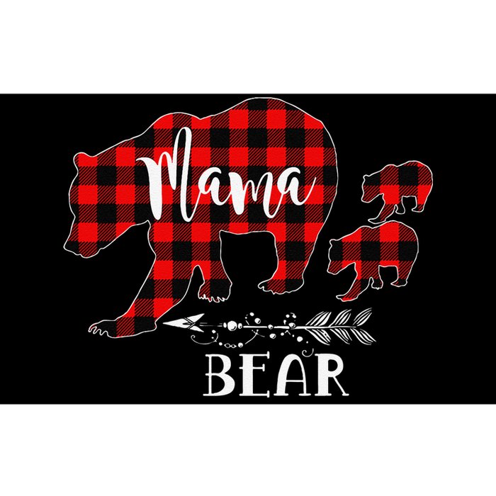 Mama Bear Buffalo Red Plaid Christmas Pajama Family Outfits Bumper Sticker