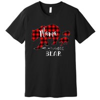 Mama Bear Buffalo Red Plaid Christmas Pajama Family Outfits Premium T-Shirt