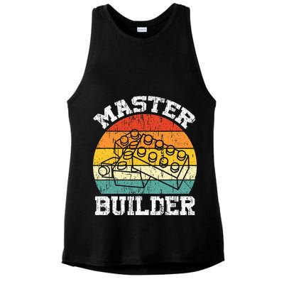 Master Builder Building Blocks Brick Toy Master Builder Ladies PosiCharge Tri-Blend Wicking Tank