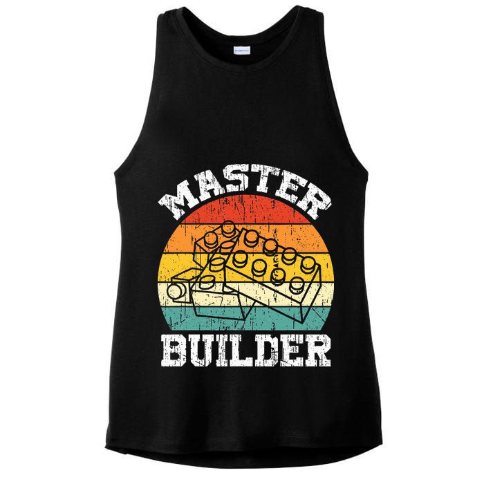 Master Builder Building Blocks Brick Toy Master Builder Ladies PosiCharge Tri-Blend Wicking Tank