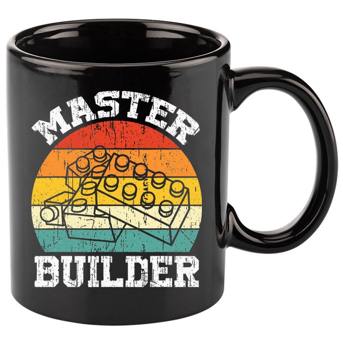 Master Builder Building Blocks Brick Toy Master Builder 11oz C Handle Ceramic Mug