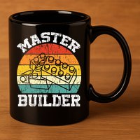 Master Builder Building Blocks Brick Toy Master Builder 11oz C Handle Ceramic Mug