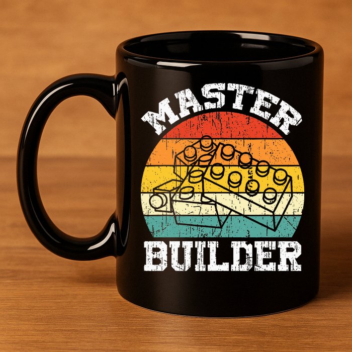 Master Builder Building Blocks Brick Toy Master Builder 11oz C Handle Ceramic Mug