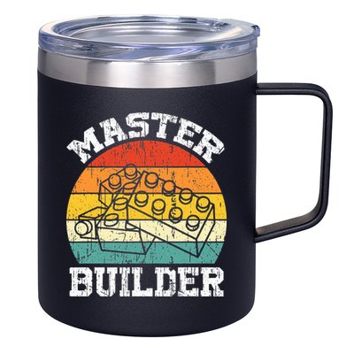 Master Builder Building Blocks Brick Toy Master Builder 12oz Stainless Steel Coffee Mug
