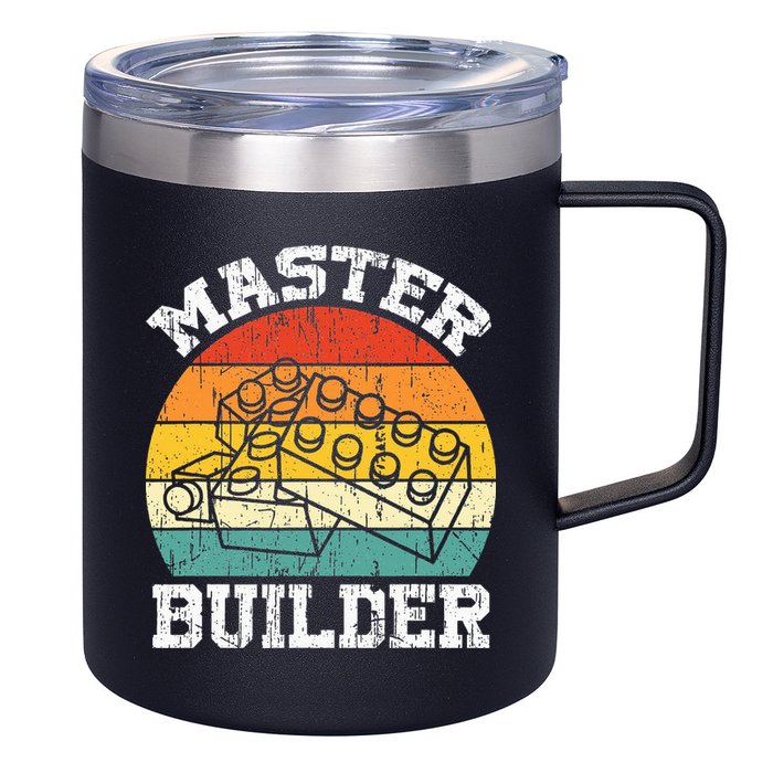 Master Builder Building Blocks Brick Toy Master Builder 12oz Stainless Steel Coffee Mug
