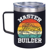 Master Builder Building Blocks Brick Toy Master Builder 12oz Stainless Steel Coffee Mug