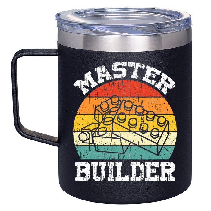 Master Builder Building Blocks Brick Toy Master Builder 12oz Stainless Steel Coffee Mug