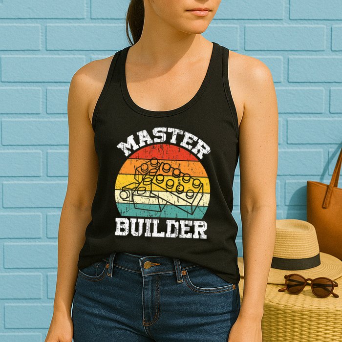 Master Builder Building Blocks Brick Toy Master Builder Womens Tank Top