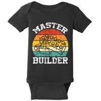 Master Builder Building Blocks Brick Toy Master Builder Baby Bodysuit