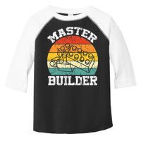 Master Builder Building Blocks Brick Toy Master Builder Toddler Fine Jersey T-Shirt
