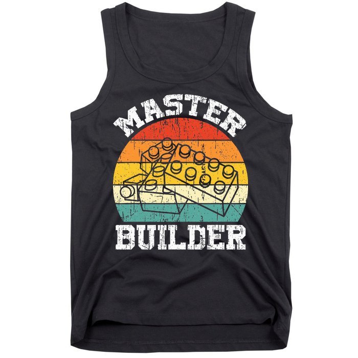 Master Builder Building Blocks Brick Toy Master Builder Tank Top