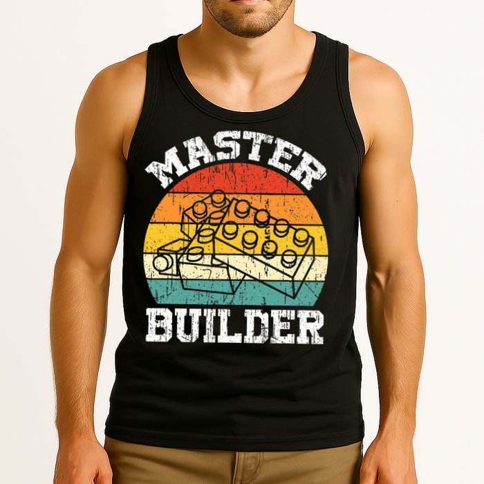Master Builder Building Blocks Brick Toy Master Builder Tank Top
