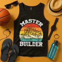 Master Builder Building Blocks Brick Toy Master Builder Tank Top