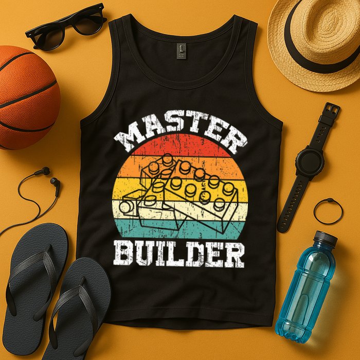 Master Builder Building Blocks Brick Toy Master Builder Tank Top
