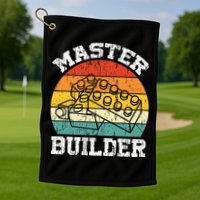 Master Builder Building Blocks Brick Toy Master Builder Golf Towel