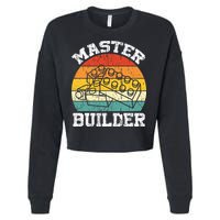 Master Builder Building Blocks Brick Toy Master Builder Cropped Pullover Crew