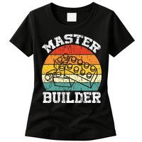 Master Builder Building Blocks Brick Toy Master Builder Womens T-Shirt