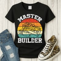Master Builder Building Blocks Brick Toy Master Builder Womens T-Shirt
