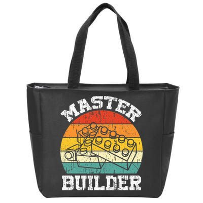 Master Builder Building Blocks Brick Toy Master Builder Zip Tote Bag