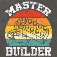 Master Builder Building Blocks Brick Toy Master Builder Cotton Canvas Backpack