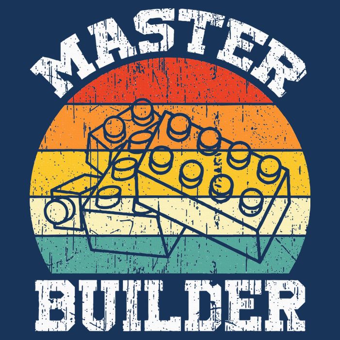 Master Builder Building Blocks Brick Toy Master Builder Infant Baby Jersey Bodysuit