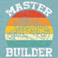 Master Builder Building Blocks Brick Toy Master Builder Sueded Cloud Jersey T-Shirt