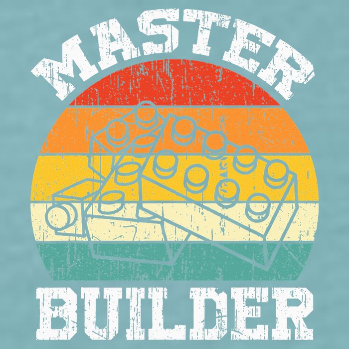 Master Builder Building Blocks Brick Toy Master Builder Sueded Cloud Jersey T-Shirt