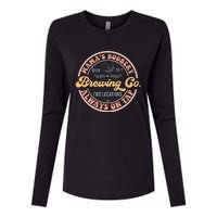 Mamas Boobery Brewing Co New Mom Breastfeeding Funny Womens Cotton Relaxed Long Sleeve T-Shirt