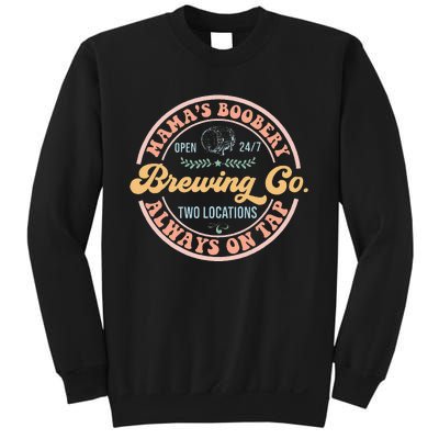 Mamas Boobery Brewing Co New Mom Breastfeeding Funny Sweatshirt