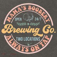 Mamas Boobery Brewing Co New Mom Breastfeeding Funny Cotton Canvas Backpack