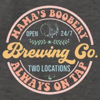 Mamas Boobery Brewing Co New Mom Breastfeeding Funny Vector Backpack
