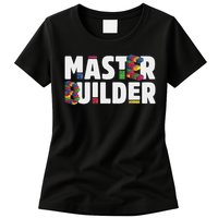 Master Builder Building Blocks Bricks Squad Family Set Women's T-Shirt