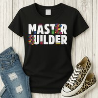 Master Builder Building Blocks Bricks Squad Family Set Women's T-Shirt