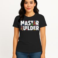 Master Builder Building Blocks Bricks Squad Family Set Women's T-Shirt