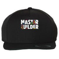 Master Builder Building Blocks Bricks Squad Family Set Wool Snapback Cap