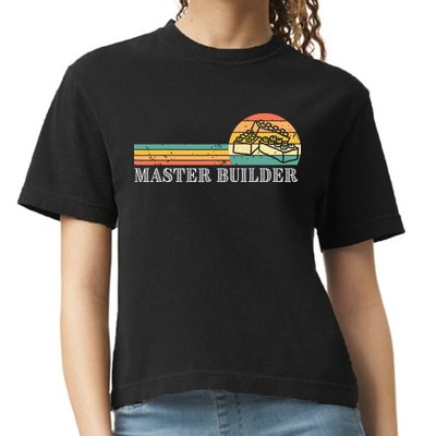 Master Builder Block Building Adults Birthday Gift Comfort Colors Boxy T-Shirt